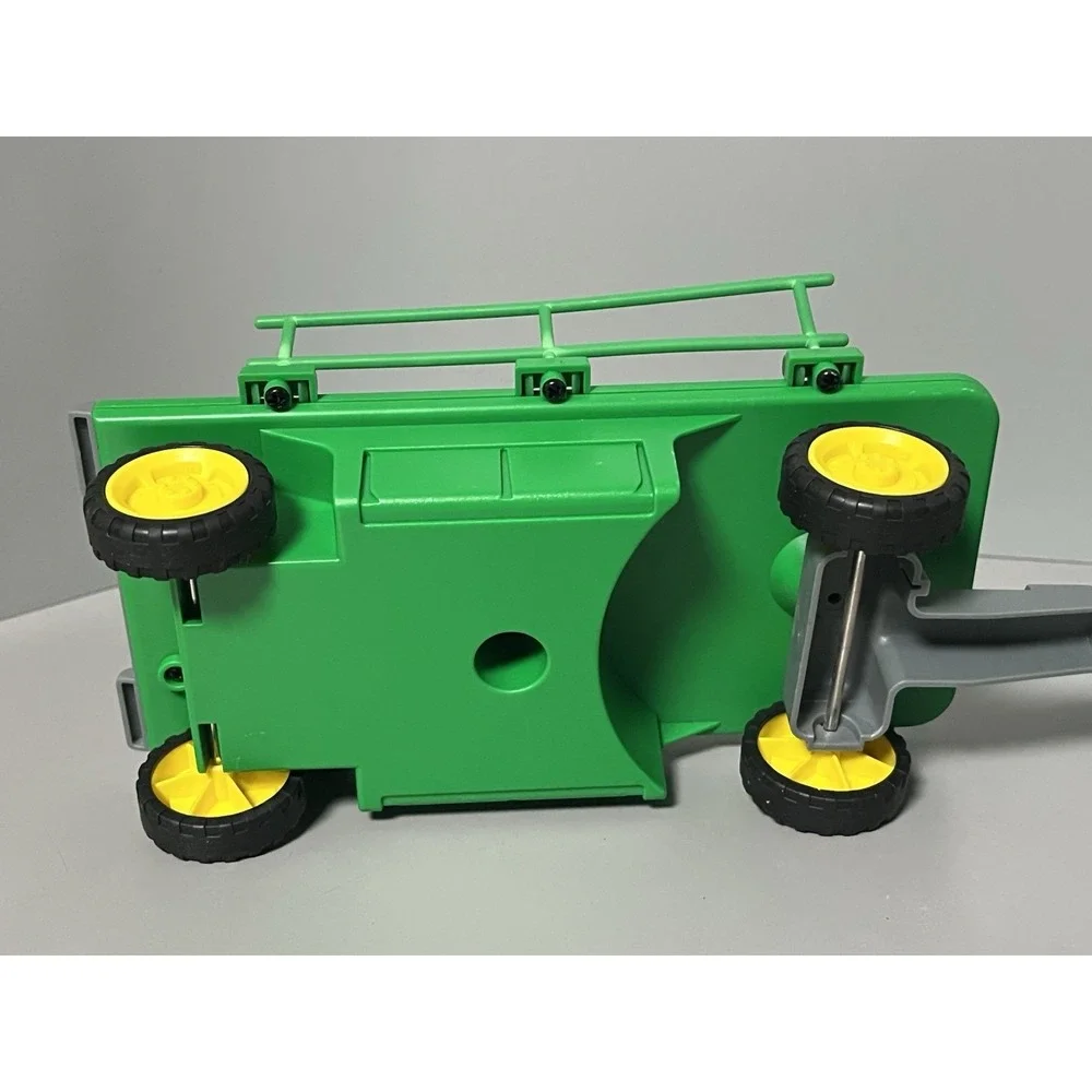 Rokenbok RC Loader Truck W/ Trailer Green Vtg 1997 W/ Cart Tested Works Great!